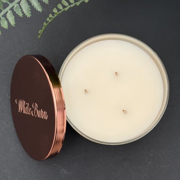 BBW Sweet Red Mango White Barn Bath & Body Works 3 Wick Candle - Picture 6 of 10